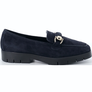 REQINS MUSE CUIR VELOURS<br>Marine