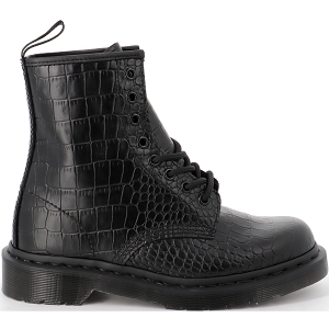 DR MARTENS 1460 NEW VIBRANCE CROCO<br>Noir