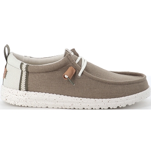 HEY DUDE WALLY CRAFT LINEN<br>Taupe