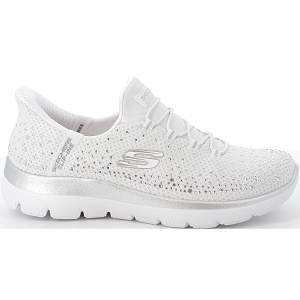 SKECHERS SLIP INS SUMMITS BRILLIAN<br>Blanc