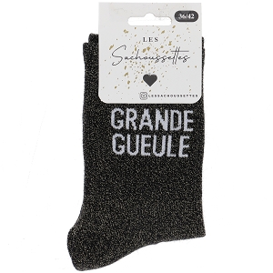 SACHOUSSETTES GRANDE GUEULE<br>Noir