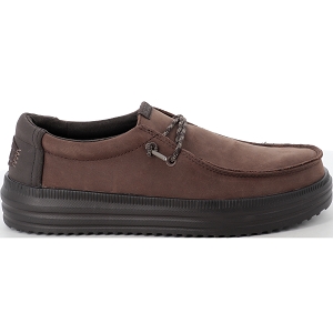 HEY DUDE REV LEATHER<br>Marron