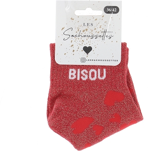 SACHOUSSETTES BISOUS COURTE<br>Rouge