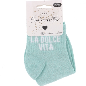 SACHOUSSETTES LA DOLCE VITA COURTE<br>Vert