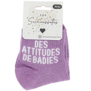 SACHOUSSETTES DES ATTITUDES DE BADIES C<br>Violet