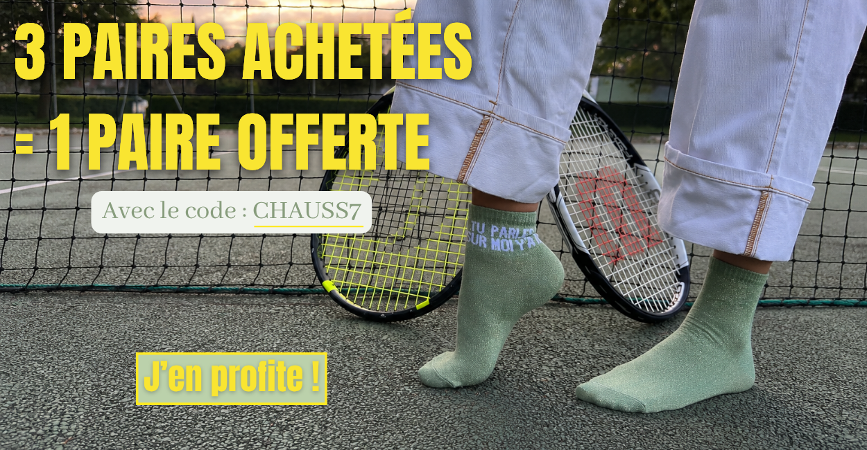 Collection Les Sachoussettes à messages et colorées - Offre 3 paires achetées 1 paire offerte sur notre site en ligne labotterouge.com